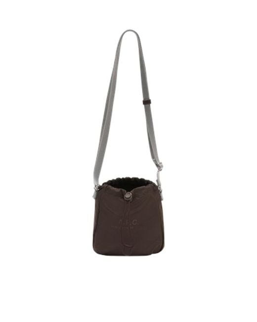 A.P.C. White Adjustable Strap Backstage Crossbody for men