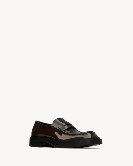 Saint Laurent Black Harvey Loafers for men