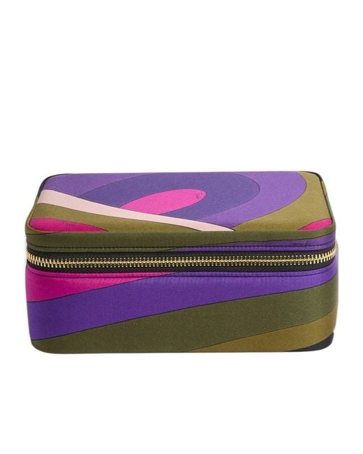 Emilio Pucci Purple Pucci Iride Print Jewelry Box