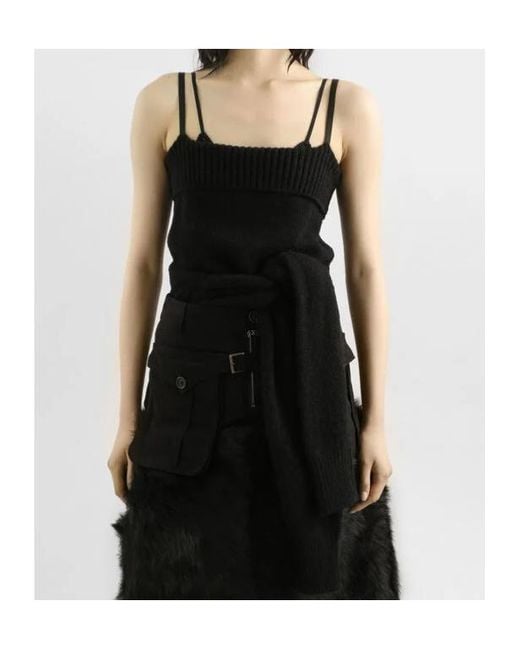 Dolce & Gabbana Black Knitted Tank Top