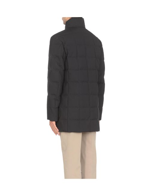 Fay Blue Double-Front Down Jacket for men