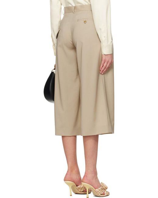 Moschino Natural Belt Loop Casual Pants