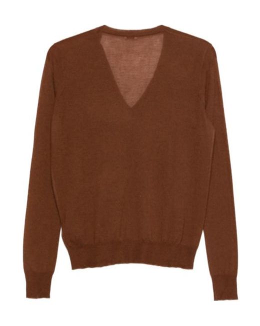 Joseph Brown V-Neck Sweater