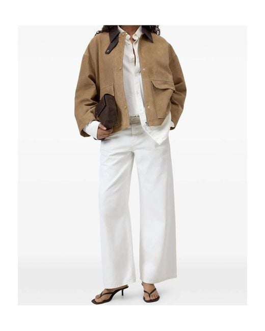 Closed Natural Suede Leather Jacket