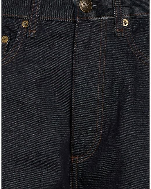 Rag & Bone Blue Solid Color Denim Trousers