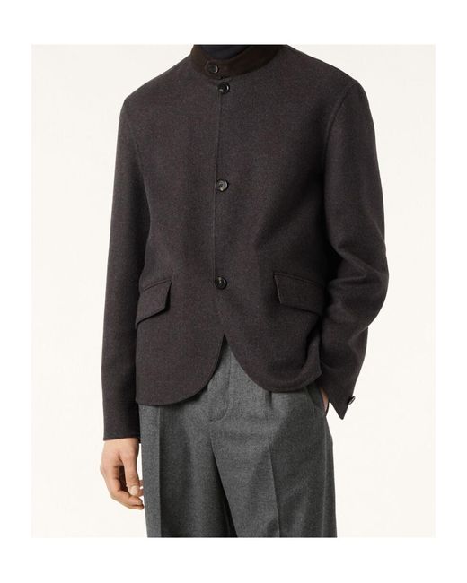 Loro Piana Black Juan Blouson for men