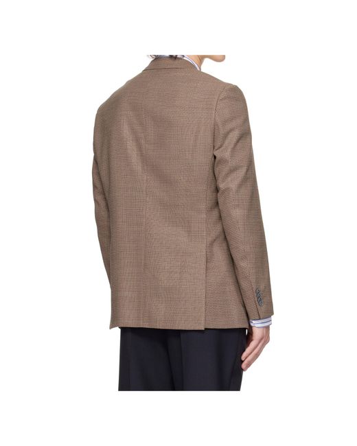 Boss Brown Long-Sleeved Suit Jacket for men