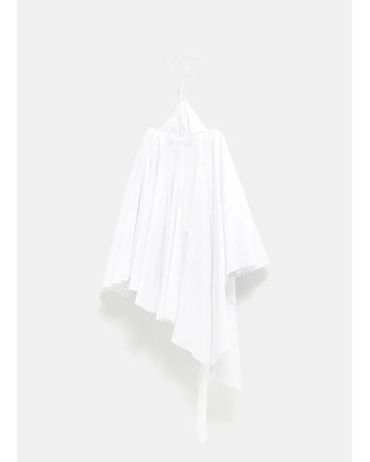 Jacquemus White The Triangle Halterneck Mini Dress