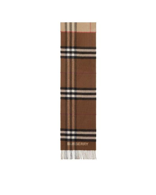Burberry Multicolor Checked Fringed-Edge Scarf for men