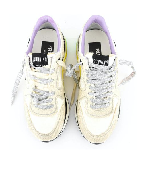 Golden Goose Deluxe Brand White Running Sole Sneakers