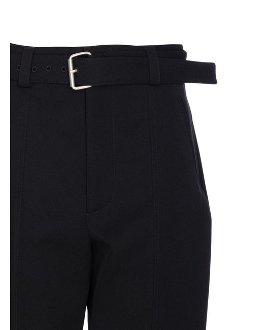 Bottega Veneta Blue Belted Waist Tailored Trousers