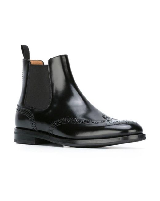 Church's Black Ketsby Wg Brogue Chelsea Boots