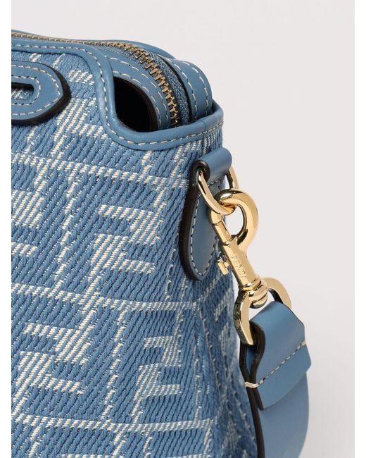 Fendi Blue By The Way Soft Medium Shoulder Bag
