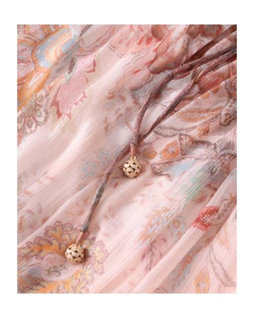 Zimmermann Pink Alchemy Flutter Dress