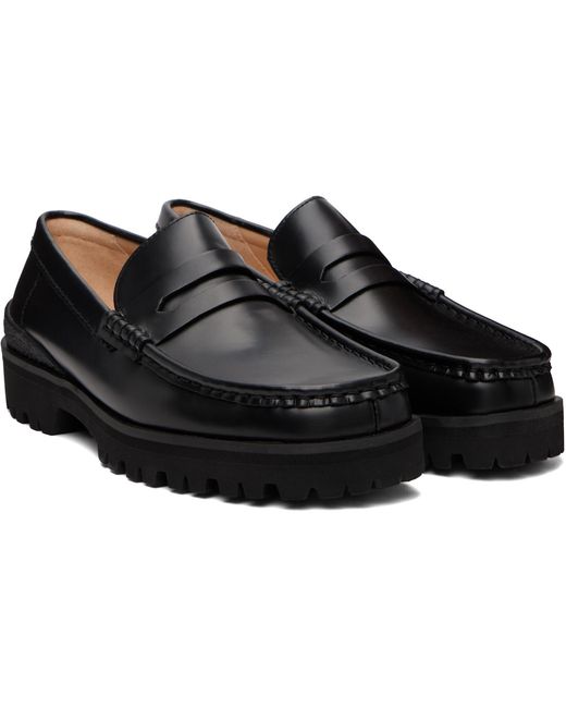Clarks Black Yukoner Penny Loafers for men