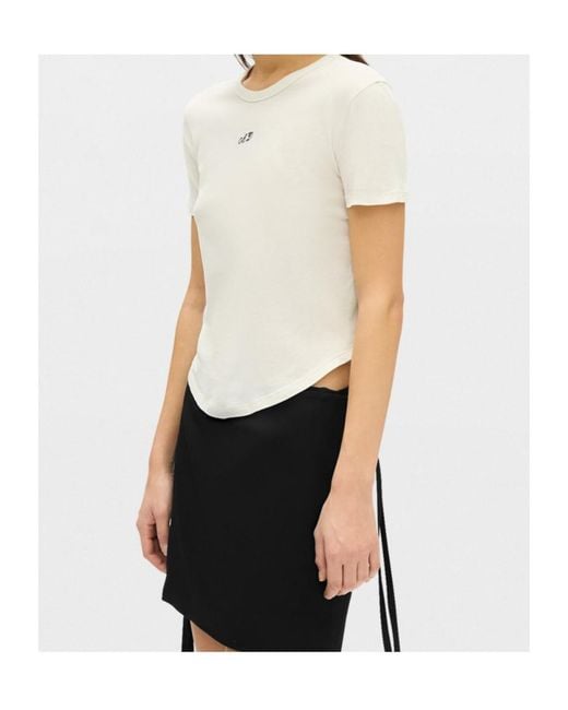 Ann Demeulemeester White Floor T-Shirt