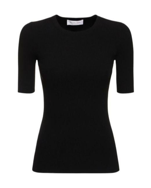 Michael Kors Black Rib Knitted Sweater