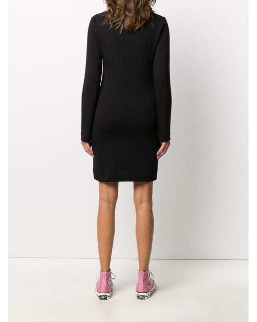 Moschino Black Logo Detail Dress