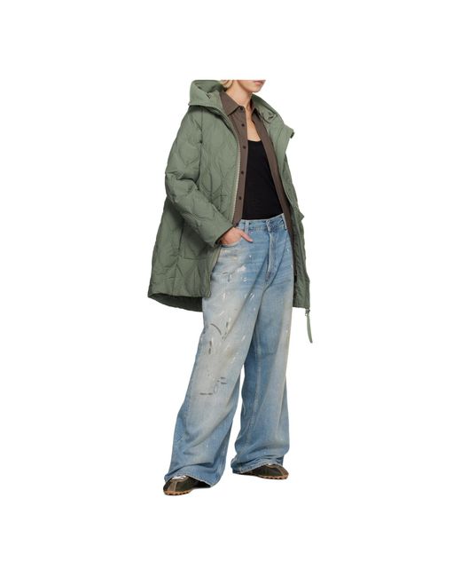 Canada Goose Green Alessia Zipper Down Jacket