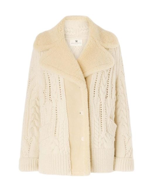 Ermanno Scervino Natural Cream Oversized Cardigan