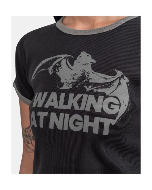 Roa Black Guniy Crew Neck T-Shirt
