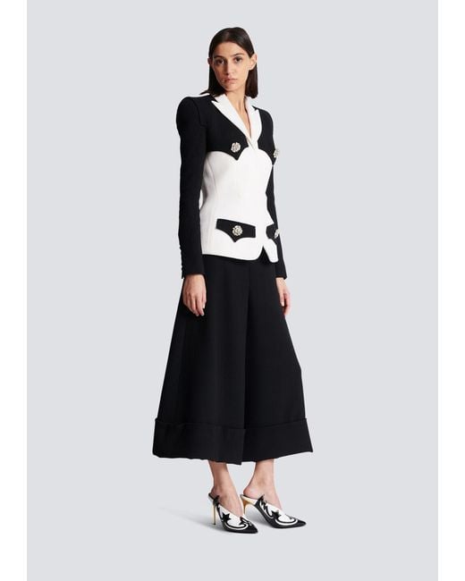 Balmain Black Double Crepe Jacket