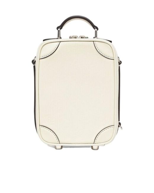 Fendi White Travel Mini Crossbody Bag for men