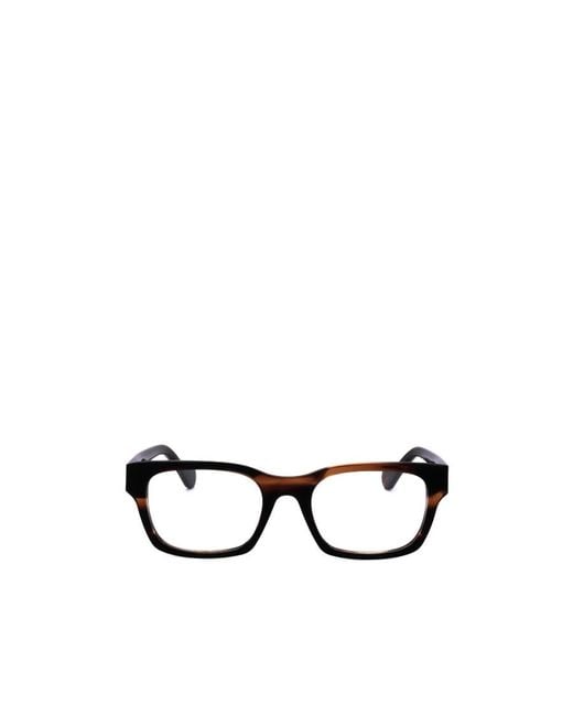 Moncler White Eyewear Square Frame Glasses for men