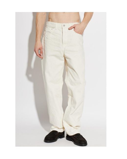 Haikure White Straight-Leg Jeans for men