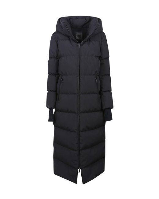 Herno Black Long Hooded Padded Jacket