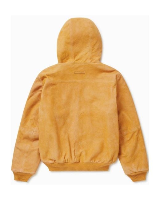 1989 STUDIO Yellow Ribbed Hem Zip Jacket for men