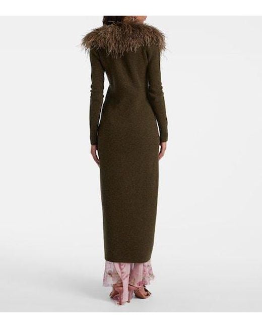 Blumarine Brown Casual Long Cardigan
