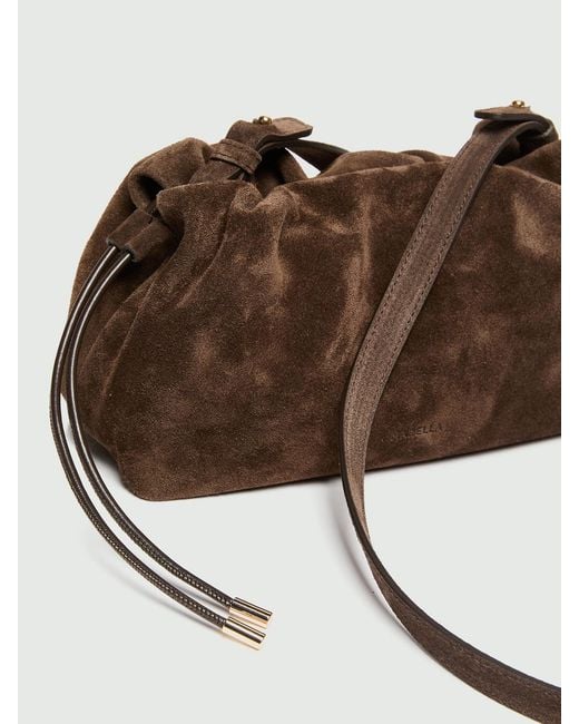 Marella Brown Suede Clutch