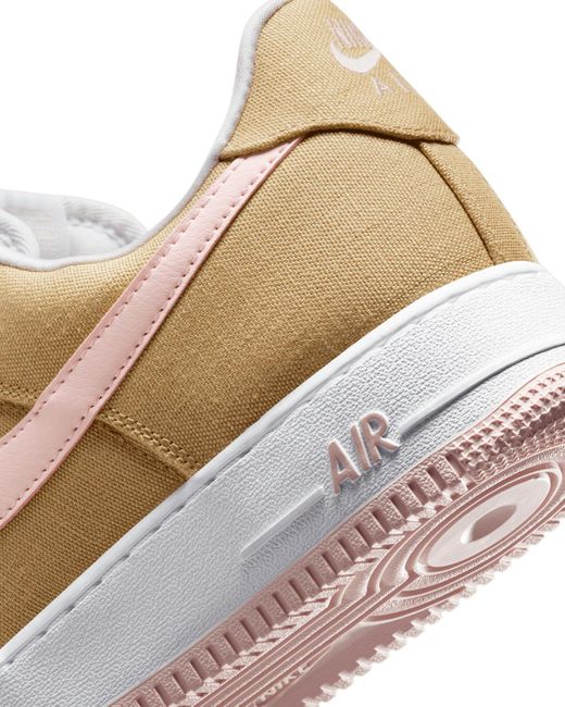 Nike Natural Air Force 1 Lace-Up Sneakers for men