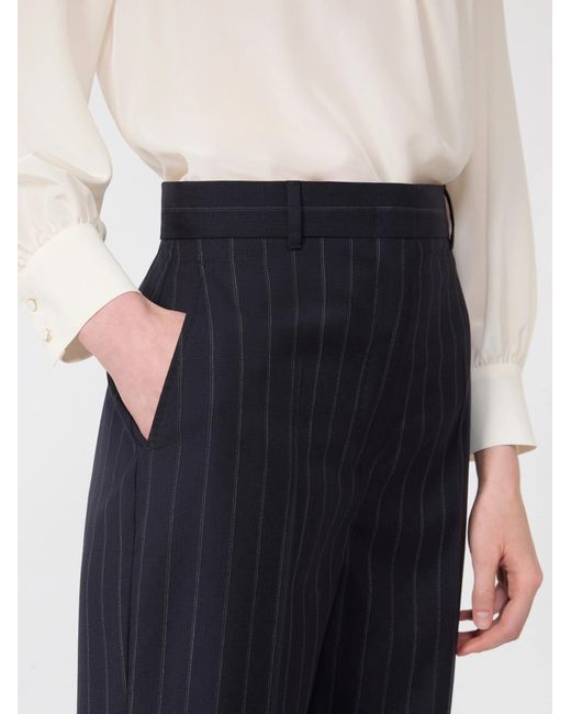 Max Mara Blue Studio Mstenfasi Straight-Leg Pants