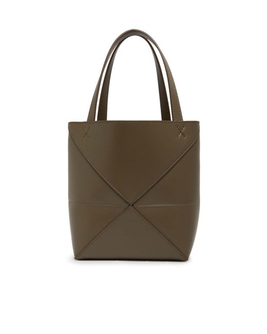 Loewe Brown Puzzle Mini Shoulder Bag