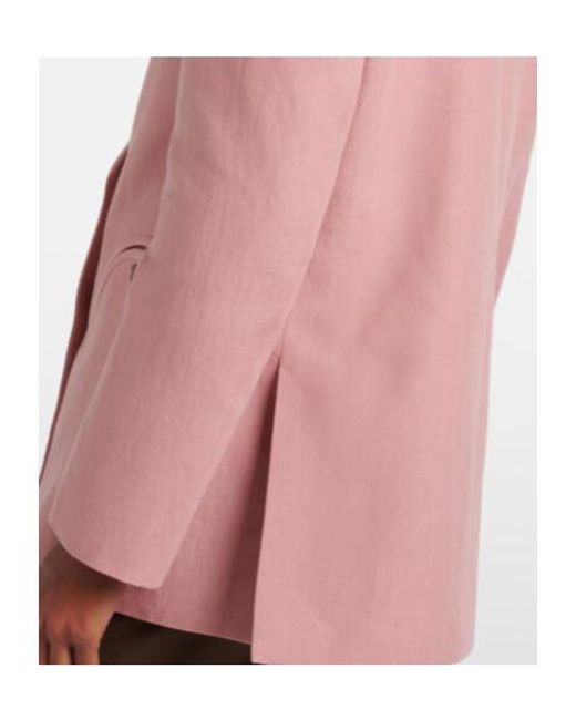 Blazé Milano Pink Classic Loose-Fit Blazer