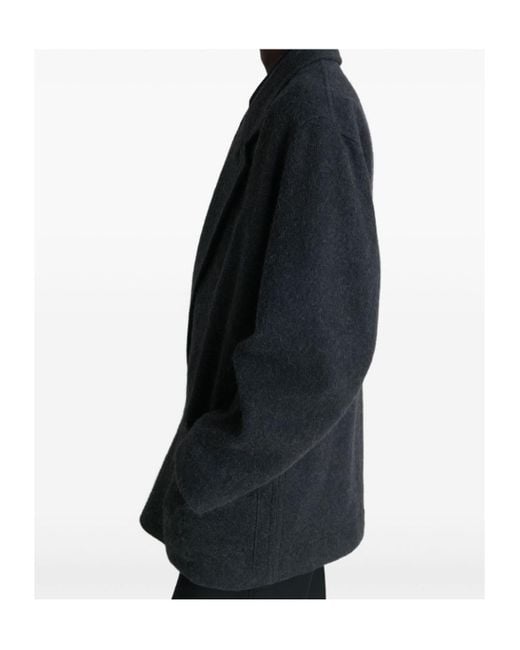 Lemaire Black Felted Jacket for men