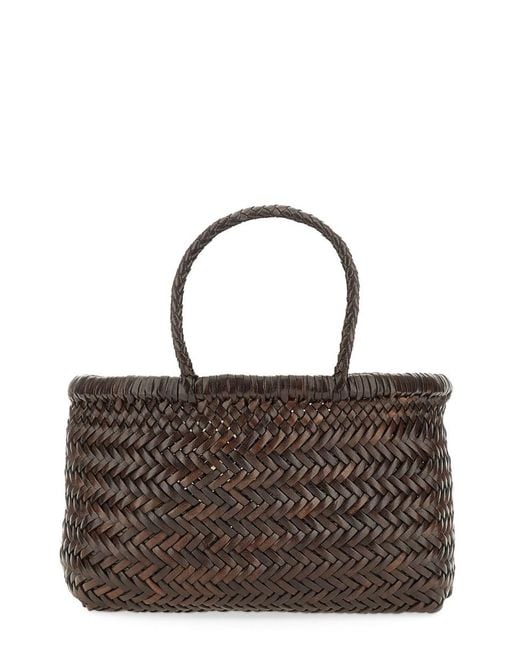 Dragon Diffusion Brown Flat Gora Mini Tote Bag