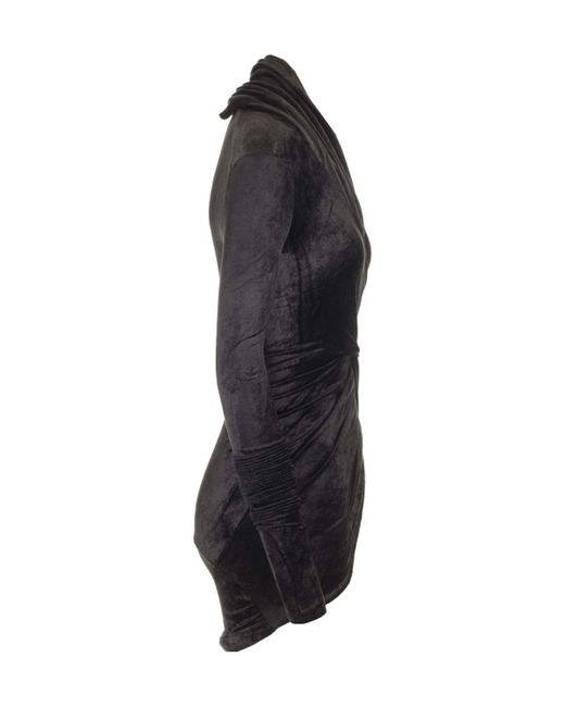 Rick Owens Black Pleated Top