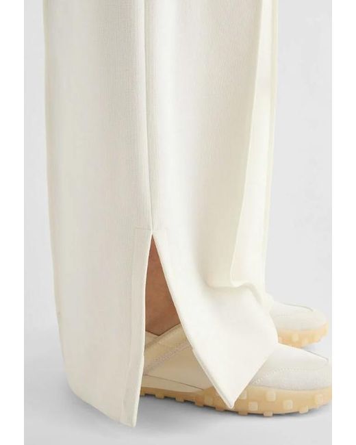 Jil Sander White Technical Cotton Trousers