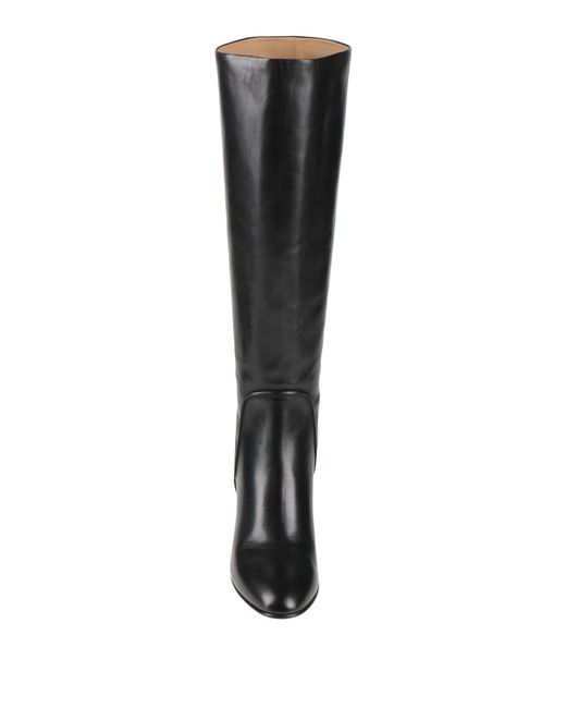 Chloé Black Leather Thigh-High Boots