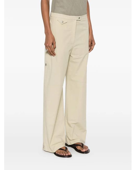 Calvin Klein Natural Gemma Wide-Leg Trousers