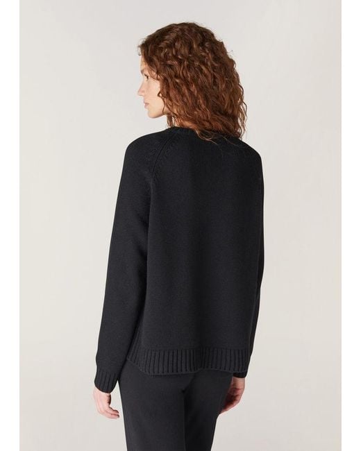 Loro Piana Black Parksville Crewneck Jumper