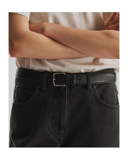 The Row White Buckle-Fastening Leather Belt