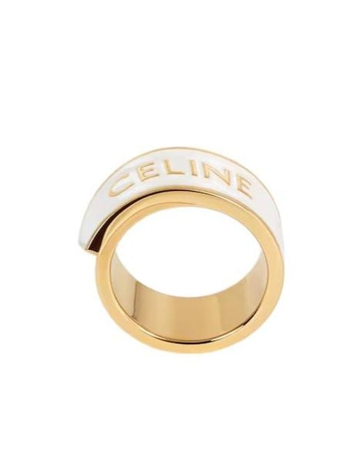 Céline Metallic Ribbon Ring