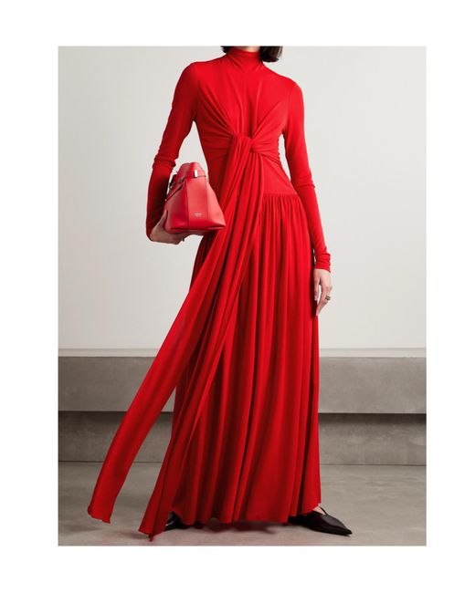 Proenza Schouler Red Long-Sleeved Dress