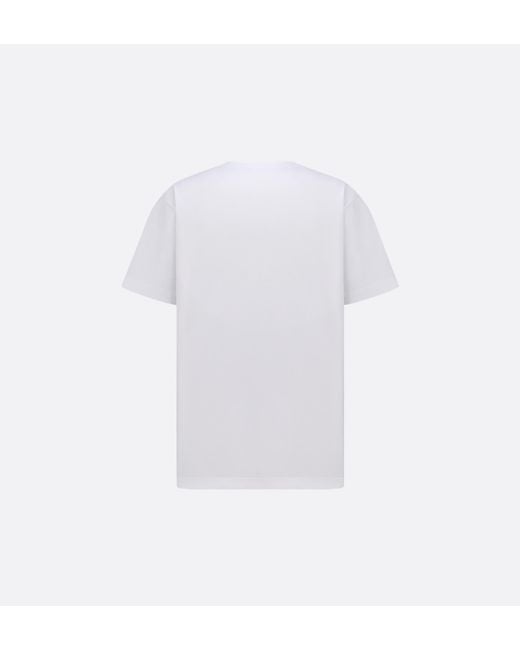 Dior White Cd Box T-Shirt, Relaxed Fit for men