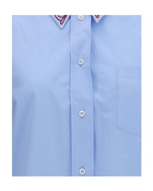 Fabiana Filippi Blue Long-Sleeved Shirt