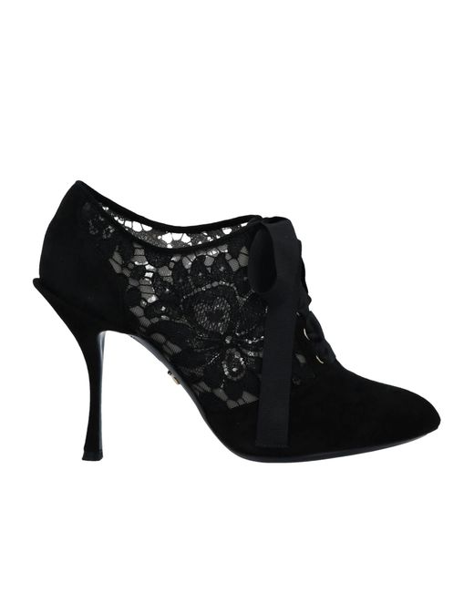 Dolce & Gabbana Black Solid Color Ankle Boots